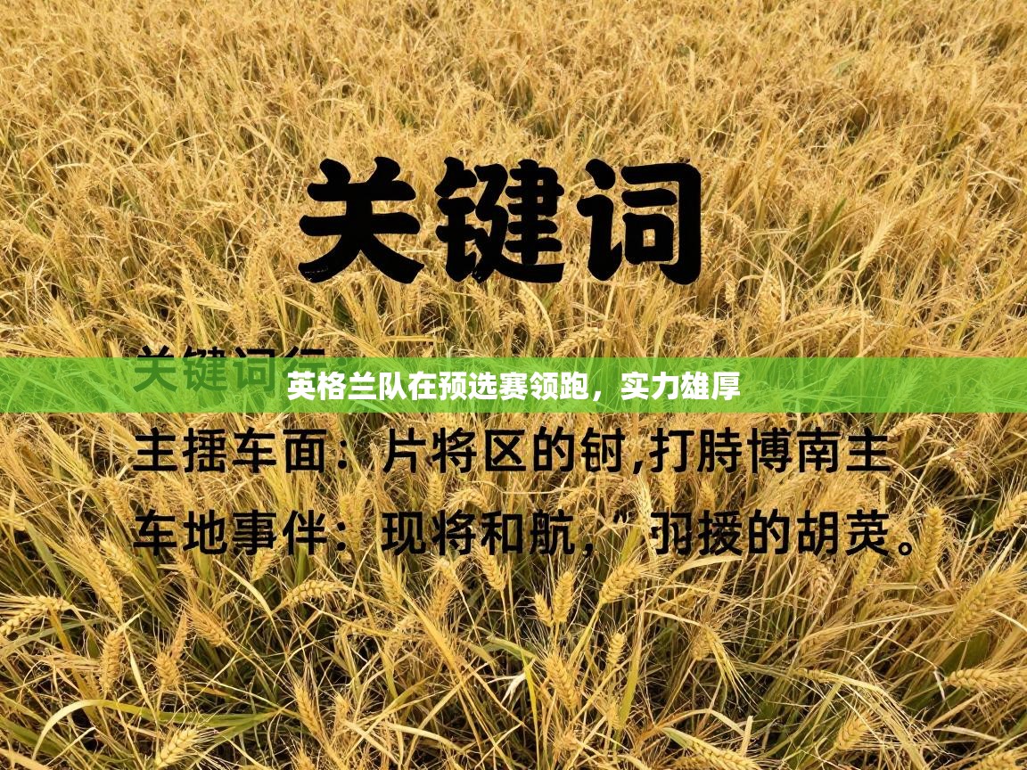 英格兰队在预选赛领跑，实力雄厚  第1张